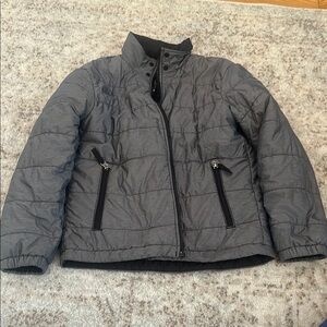 The North Face Kids Gray Puffer Jacket reversible